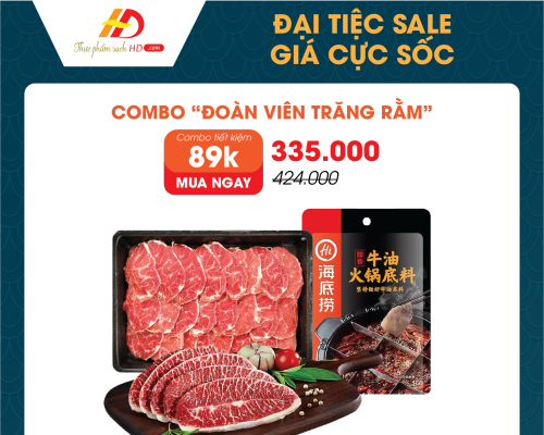Combo Lẩu - Đoàn Viên Trăng Rằm( Lõi Vai, Bắp Hoa, Cốt Lẩu)