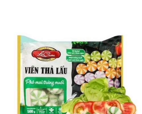 Bánh bao phô mai trứng muối - gói 500gr