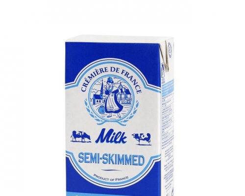 Sữa tươi ít béo Cremiere De France 1L - CREMIERE DE FRANCE UHT SEMI-SKMMED  MILK