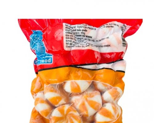 Bánh bao nhân trứng cá - Cam